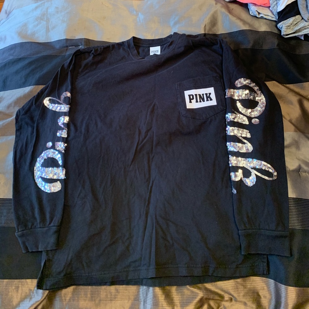 Black VA Pink Long Sleeve Shirt